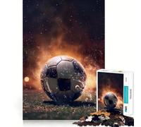 Rompecabezas para Adultos de 1000 Piezas con diseño de balón de fútbol y Corte Suave Juguete para Entrenar la Mente Diversión para el Tiempo Libre Regalo de cumpleaños (50x75cm)