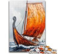 Rompecabezas para Adultos de 1000 Piezas con diseño de Barco Pirata Que Ayuda a ejercitar el Cerebro, Juguetes adictivos para Cultivar la Paciencia, Adecuado para Parejas, 38x26cm