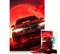 Rompecabezas para Adultos de 1000 Piezas con diseño de BMW Racing,Arte de Corte Fino,diversión para Resolver Problemas,Juego para Momentos acogedores,decoración navideña para la Pared 38x26cm