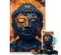 Rompecabezas para Adultos de 1000 Piezas con diseño de Buda,Bordes impecables,Divertido Juego para concentrarse y Jugar en Silencio, (38x52cm)