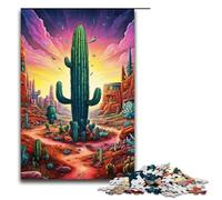 Rompecabezas para Adultos de 1000 Piezas con diseño de Cactus Secreto Ayuda a ejercitar el Cerebro Juguetes adictivos para Cultivar la Paciencia (75 x 50 cm)