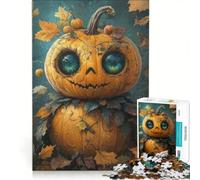Rompecabezas para Adultos de 1000 Piezas con diseño de Calabaza otoñal Juegos relajantes para Toda la Familia Colección de Artistas de Bellas Artes 50x75cm