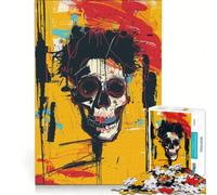 Rompecabezas para Adultos de 1000 Piezas con diseño de Calavera Grafiti y Arte Callejero Juegos relajantes Que mejoran la Memoria cumpleaños y Navidad 38x26cm