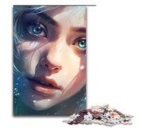 Rompecabezas para Adultos de 1000 Piezas con diseño de Cara de Anime Feliz Ayuda a ejercitar el Cerebro Juguetes adictivos para Cultivar la Paciencia 75 x 50 cm