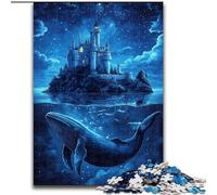 Rompecabezas para Adultos de 1000 Piezas con diseño de Castillo de Ballenas, 26x38cm, Ideal para Parejas, Navidad, Año Nuevo y San Valentín
