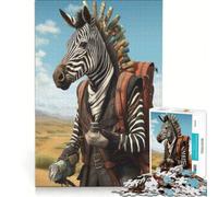 Rompecabezas para Adultos de 1000 Piezas con diseño de Cebra y guía de Viaje Juguetes para armar Que mejoran la Memoria y Son un excelente Regalo para Toda la Familia 38x52cm