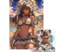 Rompecabezas para Adultos de 1000 Piezas con diseño de Chica Anime angelical Juego de ingenio Juguete Intelectual Regalo de cumpleaños dificultad Alta (tamaño 38x52cm)