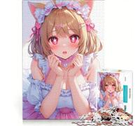 Rompecabezas para Adultos de 1000 Piezas con diseño de Chica ídolo de Anime, Juego práctico, Ideal para Pasar el Tiempo en casa, con póster y Hoja de Preguntas a Juego 50x75cm