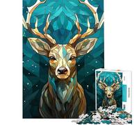 Rompecabezas para Adultos de 1000 Piezas con diseño de Ciervo Kintsugi Juguete de dificultad Alta Que estimula el análisis y la lógica Ideal para decoración de Pared Apto para Mayores de 14 años