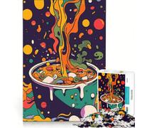 Rompecabezas para Adultos de 1000 Piezas con diseño de Comida Ramen Colorido Ideal para armar fomentar la interacción Entre Padres e Hijos y ser cumpleaños y Navidad 38x52cm