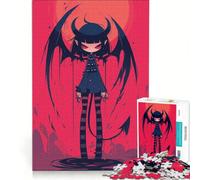 Rompecabezas para Adultos de 1000 Piezas con diseño de Demonio, Juguetes para armar, Carrera de Velocidad Manual, con Piezas de Formas aleatorias Que encajan Perfectamente 38x26cm