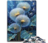 Rompecabezas para Adultos de 1000 Piezas con diseño de Diente de león y Cielo Nocturno, Ideal para Toda la Familia, niños a Partir de 14 años, 26x38cm