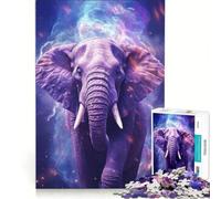 Rompecabezas para Adultos de 1000 Piezas con diseño de Elefante fantástico Juego práctico, Divertido y con Humor Colección de Artistas Bellas Artes 38x26cm