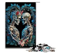 Rompecabezas para Adultos de 1000 Piezas con diseño de Esqueletos Ideal para armar y ejercitar la Mente Un Juguete adictivo para Cultivar la Paciencia Medidas 75x50cm