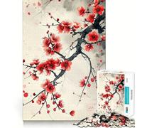 Rompecabezas para Adultos de 1000 Piezas con diseño de Flor de Cerezo,Fabricado en Japón,de Primera Calidad,Ideal para desarrollar la Inteligencia y el Desarrollo Personal Un artístico