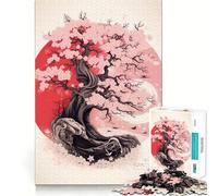 Rompecabezas para Adultos de 1000 Piezas con diseño de Flor de Yin y Yang,Corte preciso Diversión,Actividad Mental Inteligente,Tiempo de Ocio,Regalo de cumpleaños para Aficionados 38x52cm