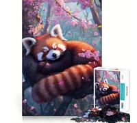 Rompecabezas para Adultos de 1000 Piezas con diseño de Flores de Cerezo,Ideal para Relajarse y Disfrutar de un cumpleaños Divertido (38x26cm)