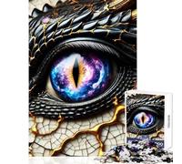 Rompecabezas para Adultos de 1000 Piezas con diseño de Galaxia y Ojo de dragón Ideal para Decorar el hogar Regalo Divertido Juego Imposible Interesante para Reducir el estrés (tamaño 50x75cm)