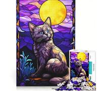 Rompecabezas para Adultos de 1000 Piezas con diseño de Gato Munchkin Juego práctico para Relajarse intelectualmente Regalo de cumpleaños Regalo de Viaje 50x75cm