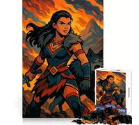 Rompecabezas para Adultos de 1000 Piezas con diseño de guerrera loba Ideal para Practicar la lógica y Disfrutar sin complicaciones Bordes limpios Navidad (38x26cm)