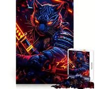 Rompecabezas para Adultos de 1000 Piezas con diseño de Guerrero samurái Tigre Juguete para ejercitar la Mente, diseño Relajante, Ideal para armar Navidad 50x75cm