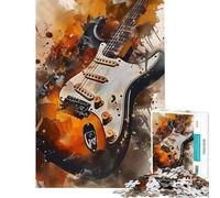 Rompecabezas para Adultos de 1000 Piezas con diseño de Guitarra Single Coil Rompecabezas Relajante Divertido y con Humor Regalo de cumpleaños (Tamaño 50x75cm)