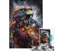 Rompecabezas para Adultos de 1000 Piezas con diseño de halcón Rompecabezas para Adolescentes Juego Familiar Corte de precisión Un Reto para completar (tamaño 38x52cm)
