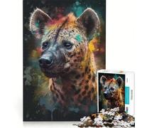 Rompecabezas para Adultos de 1000 Piezas con diseño de hiena, Juego Divertido, decoración, Piezas de Formas aleatorias Que encajan Perfectamente 38x26cm