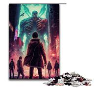 Rompecabezas para Adultos de 1000 Piezas con diseño de invasión de Monstruos Ideal para armar y ejercitar la Mente Juguete adictivo para Cultivar la Paciencia Medidas 75x50cm