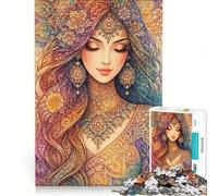 Rompecabezas para Adultos de 1000 Piezas con diseño de Mandalas Juguetes antiestrés decoración Perfecta Regalos de cumpleaños 38x52cm