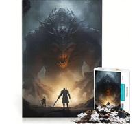 Rompecabezas para Adultos de 1000 Piezas con diseño de Monstruo Final de fantasía, Juego práctico, Ideal para Pasar el Tiempo en casa Durante Las Vacaciones y Fortalecer el Amor en Pareja 50x75cm