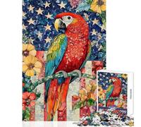 Rompecabezas para Adultos de 1000 Piezas con diseño de Mosaico de Loros Vibrantes Un Juego Relajante Una Obra de Arte cumpleaños y Navidad (tamaño 38x52cm)