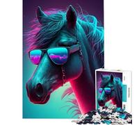 Rompecabezas para Adultos de 1000 Piezas con diseño de Olas de Caballo Ideal para Juegos educativos desafíos Juegos relajantes Actividades Familiares y como Regalo de cumpleaños (tamaño 38x52cm)