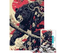 Rompecabezas para Adultos de 1000 Piezas con diseño de Oso Juguete antiestrés para Adultos Difícil de Hacer Ayuda a ejercitar el Cerebro (tamaño 38x26cm)