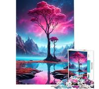 Rompecabezas para Adultos de 1000 Piezas con diseño de Paisaje cósmico Natural Difícil y desafiante Juguete de análisis y lógica Decoración de Pared Apto para Mayores de 14 años 38x26cm