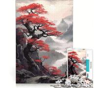 Rompecabezas para Adultos de 1000 Piezas con diseño de Paisaje japonés Lunar Ideal para Jugar en Familia o Decorar Paredes Incluye Piezas de Formas aleatorias Que encajan Perfectamente 38x26cm