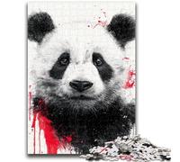 Rompecabezas para Adultos de 1000 Piezas con diseño de Panda de Acuarela Que Ayuda a ejercitar el Cerebro, Juguetes adictivos para Cultivar la Paciencia y la interacción Entre Padres e Hijos, 26x38cm