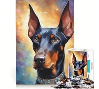 Rompecabezas para Adultos de 1000 Piezas con diseño de Perro, Ideal para Decorar la Pared o como decoración Incluye póster y Hoja de Preguntas a Juego 50x75cm