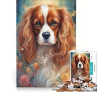 Rompecabezas para Adultos de 1000 Piezas con diseño de Perro, Juego práctico para Pasar el Tiempo en casa, Incluye póster y Hoja de Preguntas a Juego 38x52cm