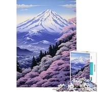 Rompecabezas para Adultos de 1000 Piezas con diseño de Pintura Japonesa Diversión en casa Mejora la Memoria Juguetes de decoración para el hogar para Mayores de 14 años Juego (38x26cm)