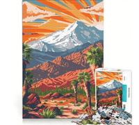 Rompecabezas para Adultos de 1000 Piezas con diseño de póster de Viaje de Sierra Nevada Juego Imposible Mejora la Memoria con Piezas de Formas aleatorias Que encajan Perfectamente 50x75cm