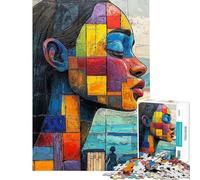 Rompecabezas para Adultos de 1000 Piezas con diseño de Reflejo fragmentado Rompecabezas para Adolescentes Ideal para Pasar el Tiempo en casa Durante Las Vacaciones Un Juego de desafío único 38x52cm