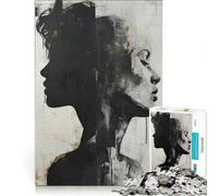Rompecabezas para Adultos de 1000 Piezas con diseño de rostros duales, Ideal para Relajarse, interactuar Entre Padres e Hijos, Pertenece a la colección de Artistas y es una Obra de Arte 38x52cm