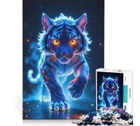 Rompecabezas para Adultos de 1000 Piezas con diseño de un Tigre increíble, Juego Interactivo, decoración para el hogar, cumpleaños y Navidad 38x26cm