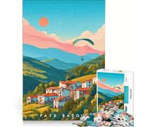 Rompecabezas para Adultos de 1000 Piezas con diseño del País Vasco, Juego Familiar, antiestrés, cumpleaños y Navidad 50x75cm