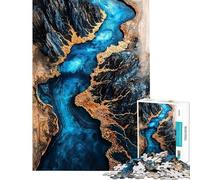 Rompecabezas para Adultos de 1000 Piezas con diseño del río de Islandia de Resina Ideal para Adolescentes para Pasar el Tiempo en casa Durante Las Vacaciones como Regalo de cumpleaños o Navidad