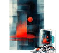 Rompecabezas para Adultos de 1000 Piezas con diseño geométrico Abstracto Rompecabezas para Adultos Juego de ingenio para divertirse en Familia cumpleaños (tamaño 38x26cm)