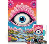 Rompecabezas para Adultos de 1000 Piezas con diseño psicodélico de LSD Póster con Corte preciso Juguete de Juego cognitivo para Relajarse y Disfrutar de la Navidad Decoración de Pared (38x52cm)
