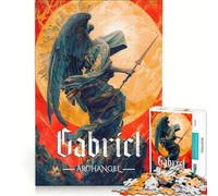 Rompecabezas para Adultos de 1000 Piezas con el Arcángel Gabriel, Ideal para Juegos Familiares, interacción Entre Padres e Hijos y como Regalo para Amigos y Familiares 38x52cm