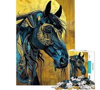 Rompecabezas para Adultos de 1000 Piezas con el icónico diseño de Pegaso Juguete Decorativo para Pared Mujeres Ideales para cumpleaños y Navidad (tamaño 50x75cm)